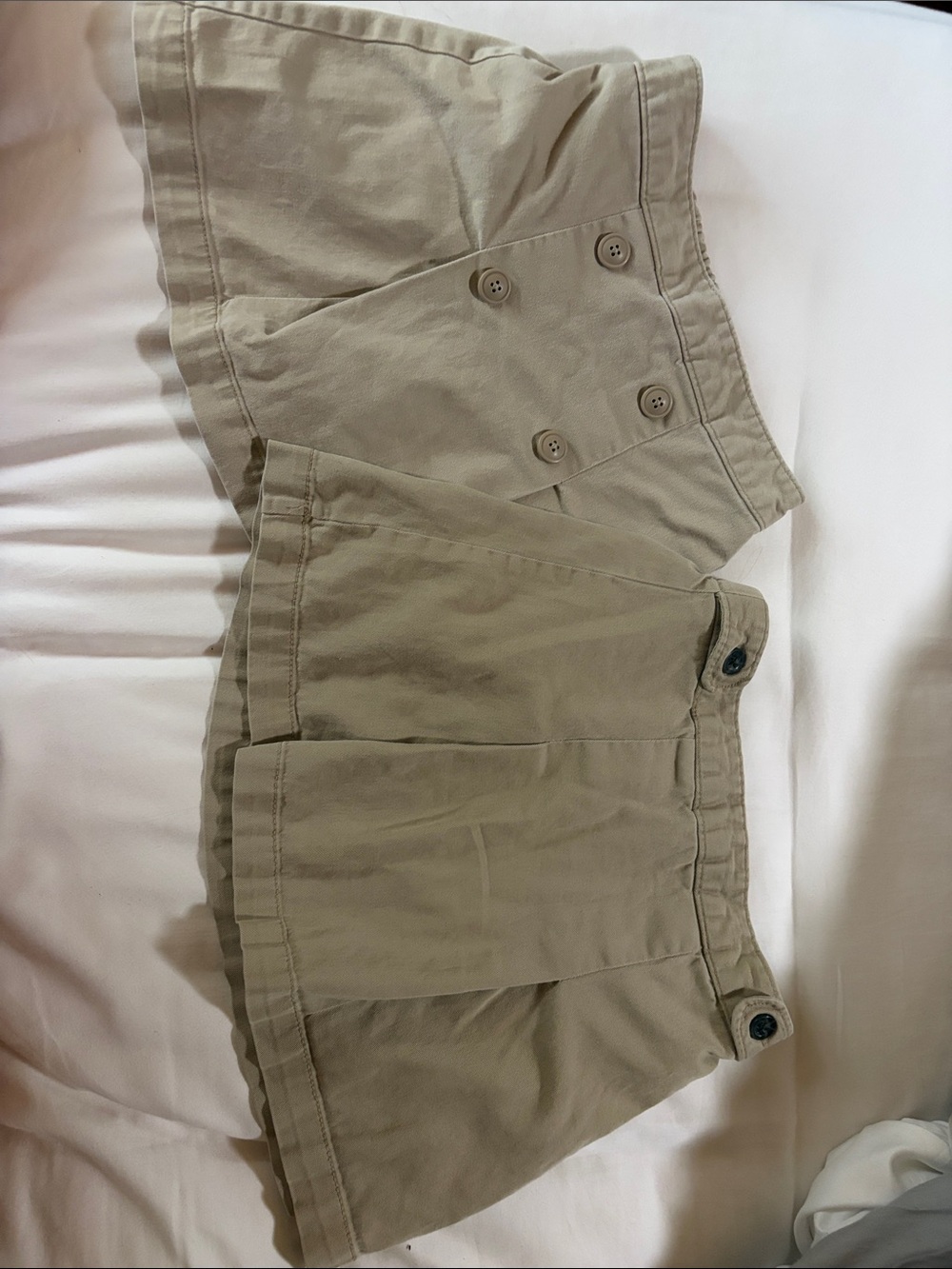 Old Navy Girls Tan Khaki Wrap-Style Skort